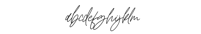 Romatine Signature Italic Font LOWERCASE