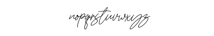 Romatine Signature Italic Font LOWERCASE