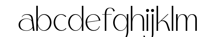 Romely-ExtraLight Font LOWERCASE