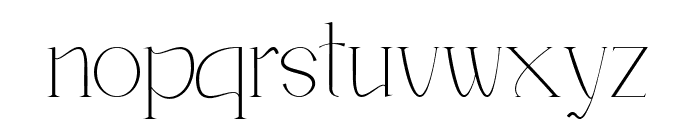 Romentic Font LOWERCASE