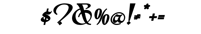 Romios Black Italic Font OTHER CHARS