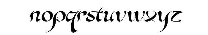 Romios-Italic Font LOWERCASE