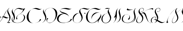 Romios Thin Italic Font UPPERCASE