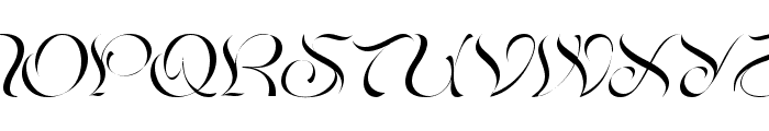 Romios Thin Italic Font UPPERCASE