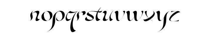 Romios Thin Italic Font LOWERCASE