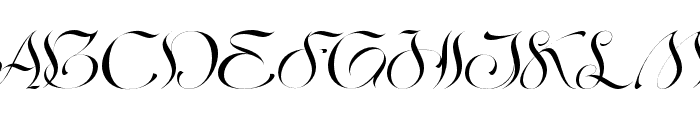 Romios-ThinItalic Font UPPERCASE