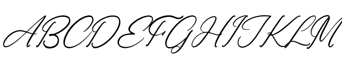 Ronald Mendoya Italic Font UPPERCASE