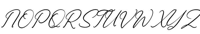 Ronald Mendoya Italic Font UPPERCASE