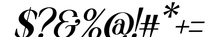 Ronale Classic Italic Font OTHER CHARS