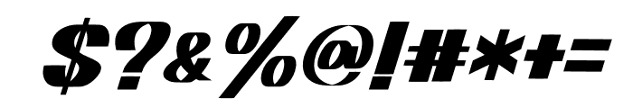 Ronder Italic Regular Font OTHER CHARS