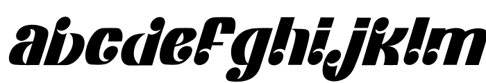 Ronder Italic Regular Font LOWERCASE