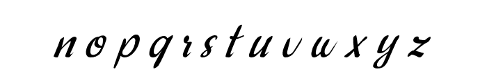 Roolly Italic Font LOWERCASE