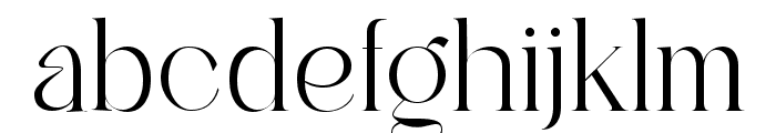 Roomy Serif Regular Font LOWERCASE