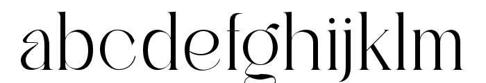 RoomySerif-Regular Font LOWERCASE