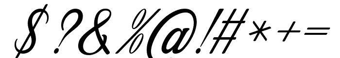 RooseveltScript Font OTHER CHARS