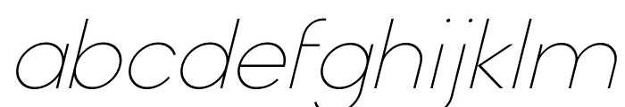 Rooti Italic Font LOWERCASE
