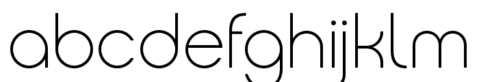 Ropan ExtraLight Font LOWERCASE