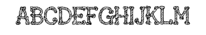 Rope Knots By Squeeb Cr Regular Font UPPERCASE