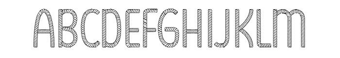 Ropes Style Font UPPERCASE