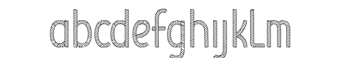 Ropes Style Font LOWERCASE