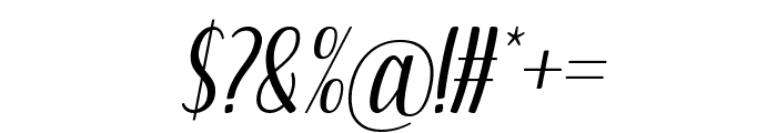 Rophian Italic Font OTHER CHARS
