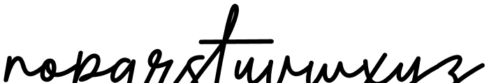 Rosabella Signature Font LOWERCASE
