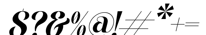 Rosalia Italic Font OTHER CHARS