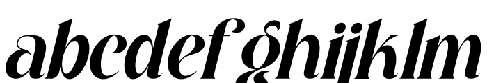 Rosalia Italic Font LOWERCASE