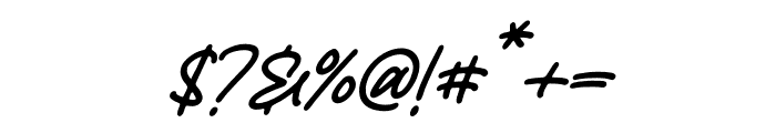 Roschelle Italic Font OTHER CHARS