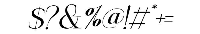 Roschild Italic Font OTHER CHARS