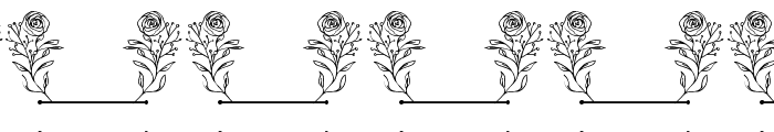 Rose Blossom Line Monogram Font OTHER CHARS