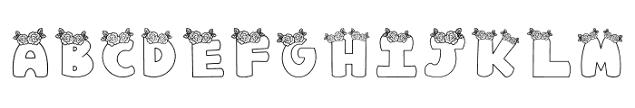 Rose Decorative Font UPPERCASE