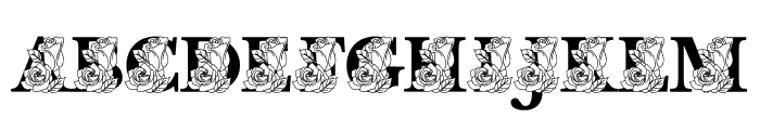 Rose MNGRM Font UPPERCASE