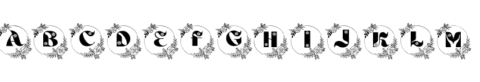 Rose-Monogram-Font Font UPPERCASE