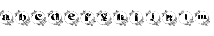 Rose-Monogram-Font Font LOWERCASE