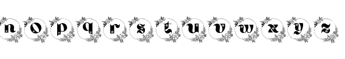 Rose-Monogram-Font Font LOWERCASE