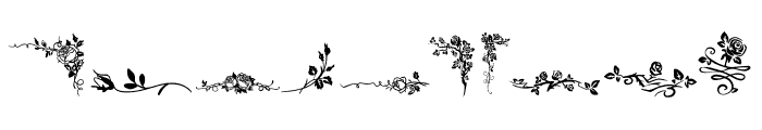 Rose border Font OTHER CHARS