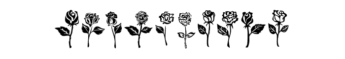 Rose photo Font OTHER CHARS