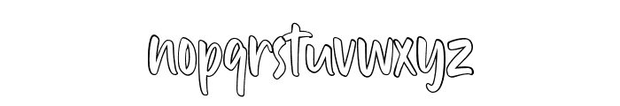 Rosebella-Outline Font LOWERCASE