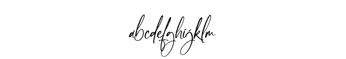 Rosechille Font LOWERCASE