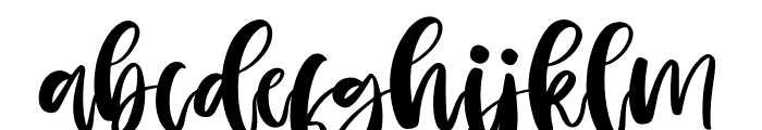 Roseday Font LOWERCASE