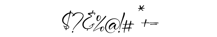 Rosefetina Italic Font OTHER CHARS