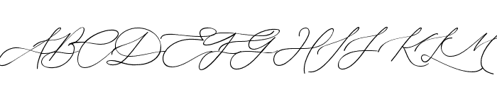 Roselia-Regular Font UPPERCASE