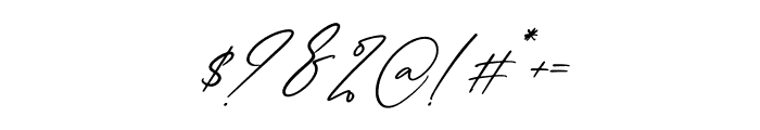 Roselina Ellis Italic Font OTHER CHARS