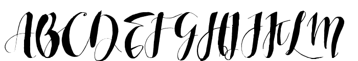 Roselowe Typeface Font UPPERCASE