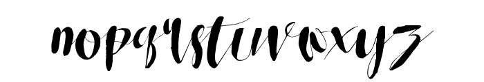 Roselowe Typeface Font LOWERCASE