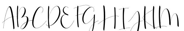 Roselyne-Regular Font UPPERCASE