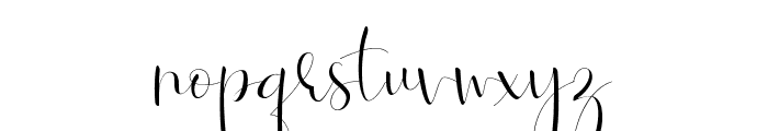 Roselyne-Regular Font LOWERCASE