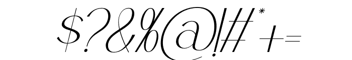 Rosemarine-Italic Font OTHER CHARS