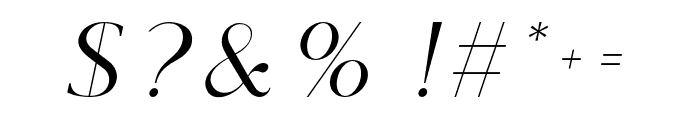 Rosemary-Italic Font OTHER CHARS
